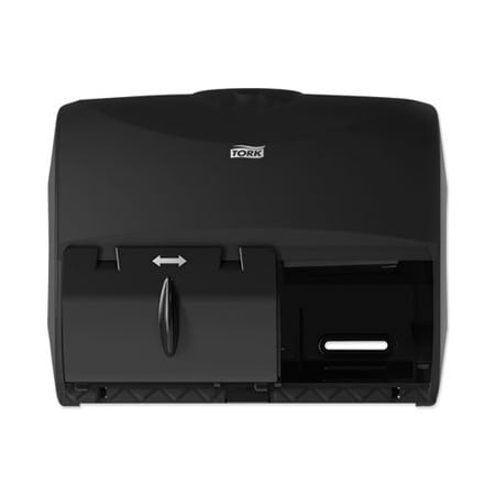 Tork Tork, TWIN BATH TISSUE ROLL DISPENSER FOR OPTICORE, 11.06 X 7.18 X 8.81, BLACK 565728